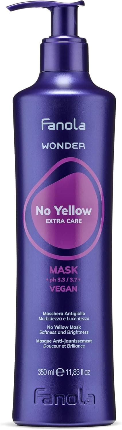 S.O.S. COLOR & GO Fanola Wonder Mask No Yellow Extra Care, Mascarilla Anti-Amarilleo, 350 ml