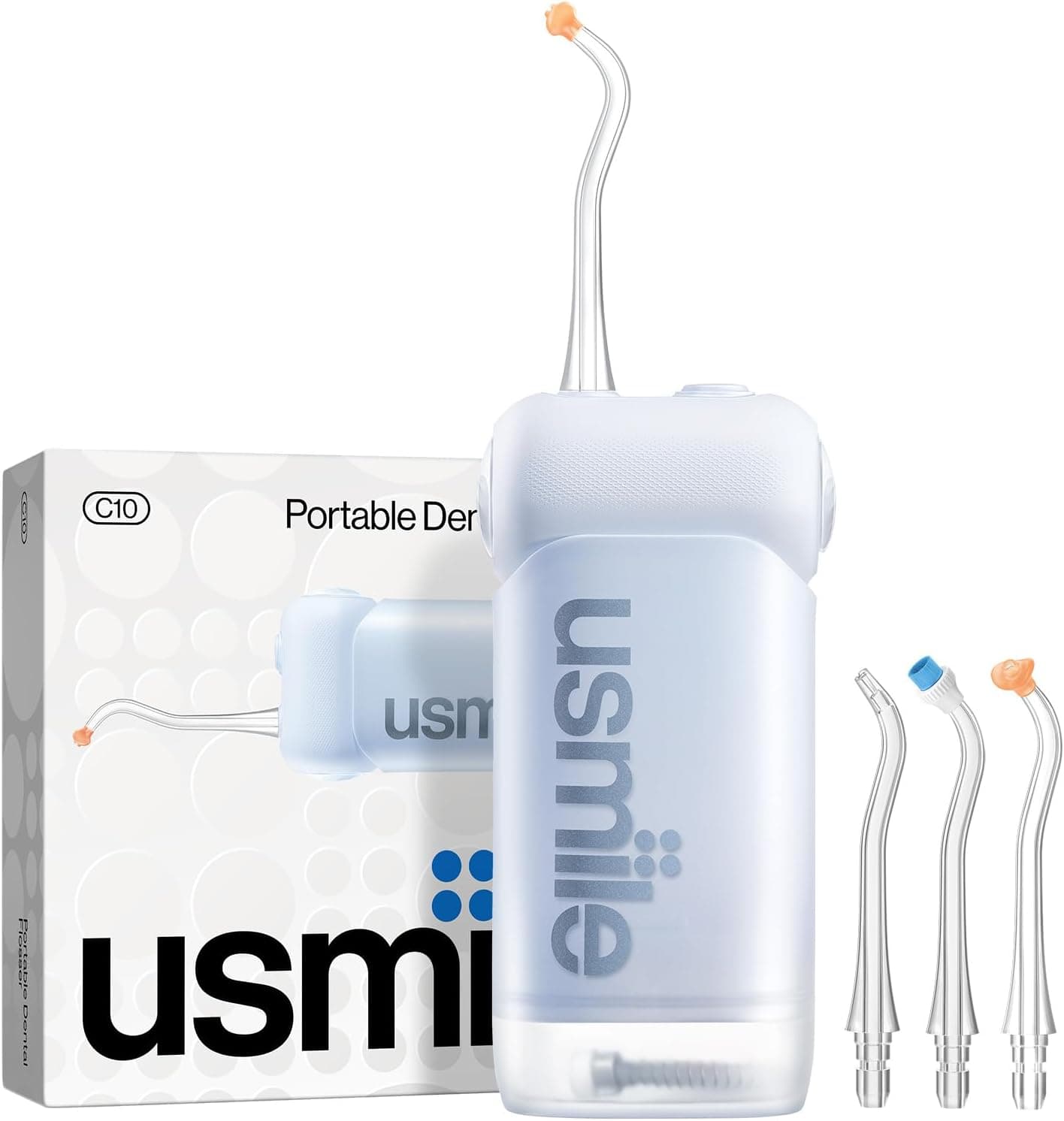 usmile C10 Irrigador Dental de Viaje, 95 Días de Autonomía, Azul