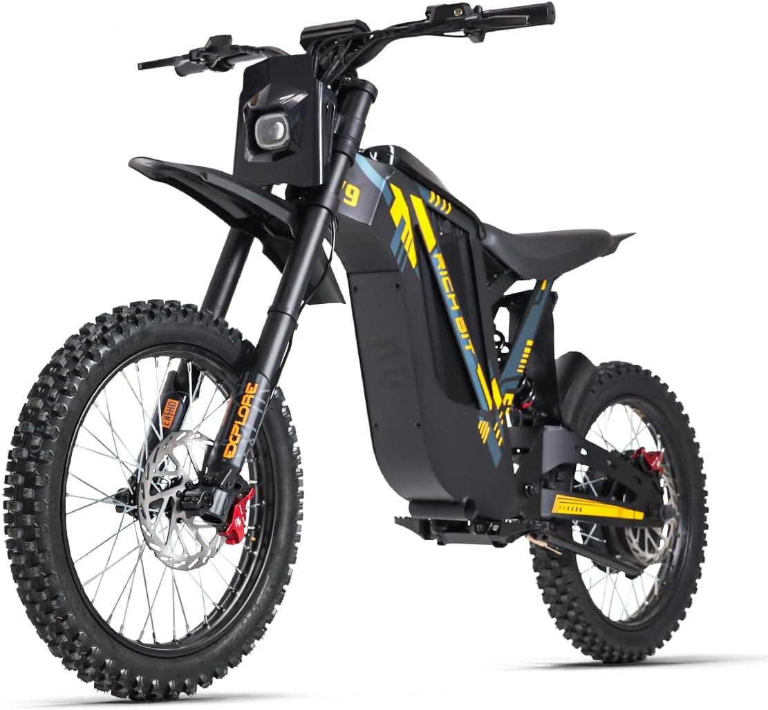 Bicicleta eléctrica de montaña V9 Ultra de cysum, batería de alta potencia de 48 V y 20 Ah, autonomía de 65 km, doble suspensión, bicicleta eléctrica todo terreno