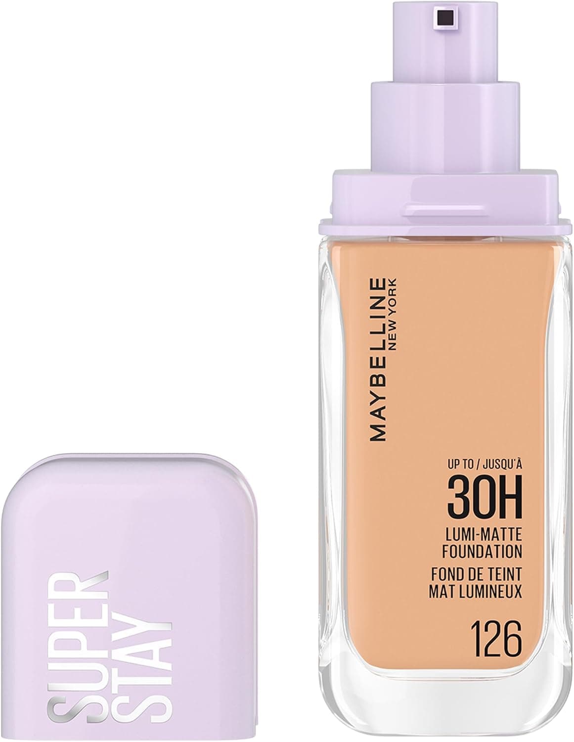 Maybelline New York Super Stay Lumi-Matte Base de Maquillaje, Tono 126
