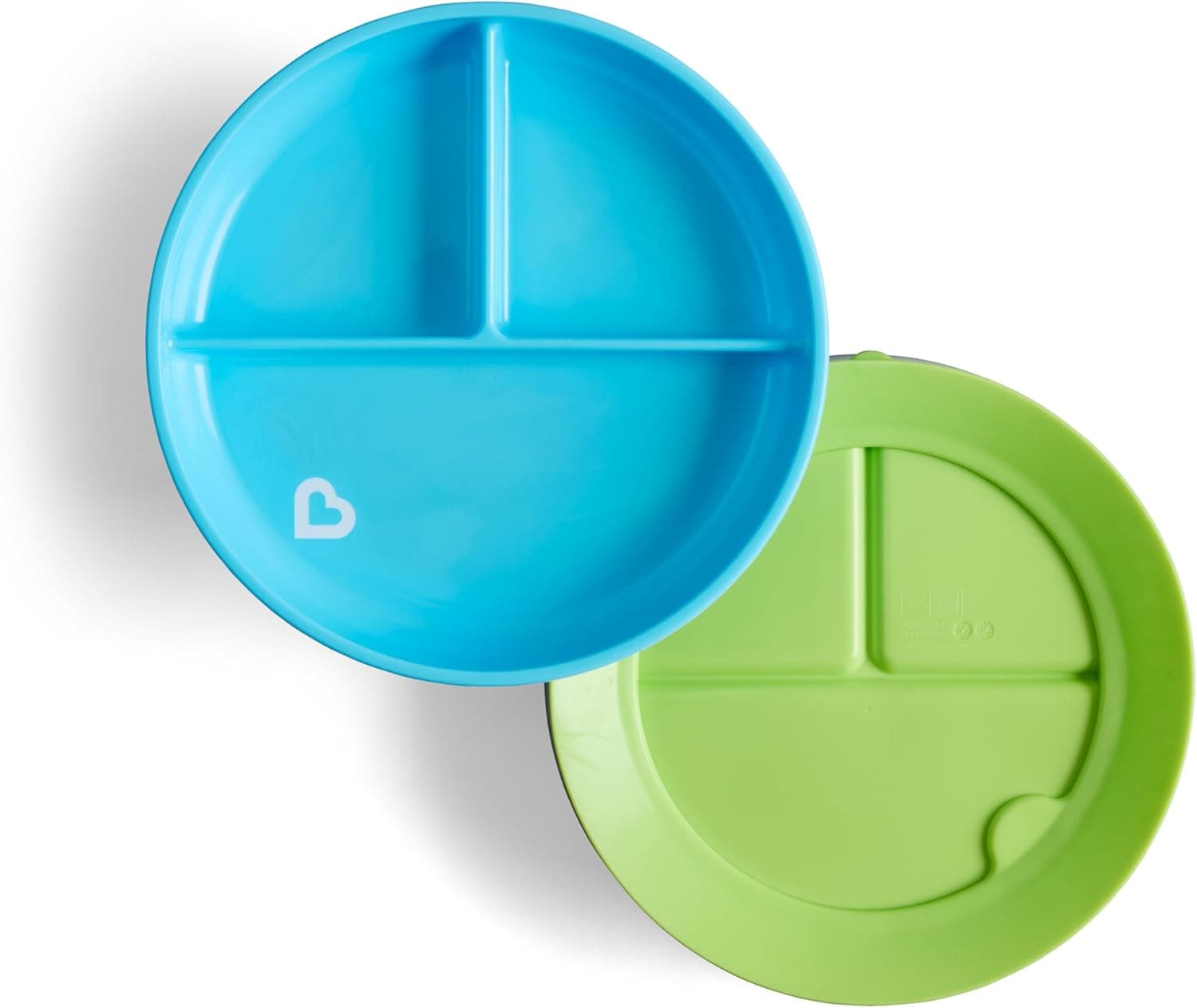 Munchkin 2 Pack Platos Ventosa Bebé | Destete | Azul/Verde