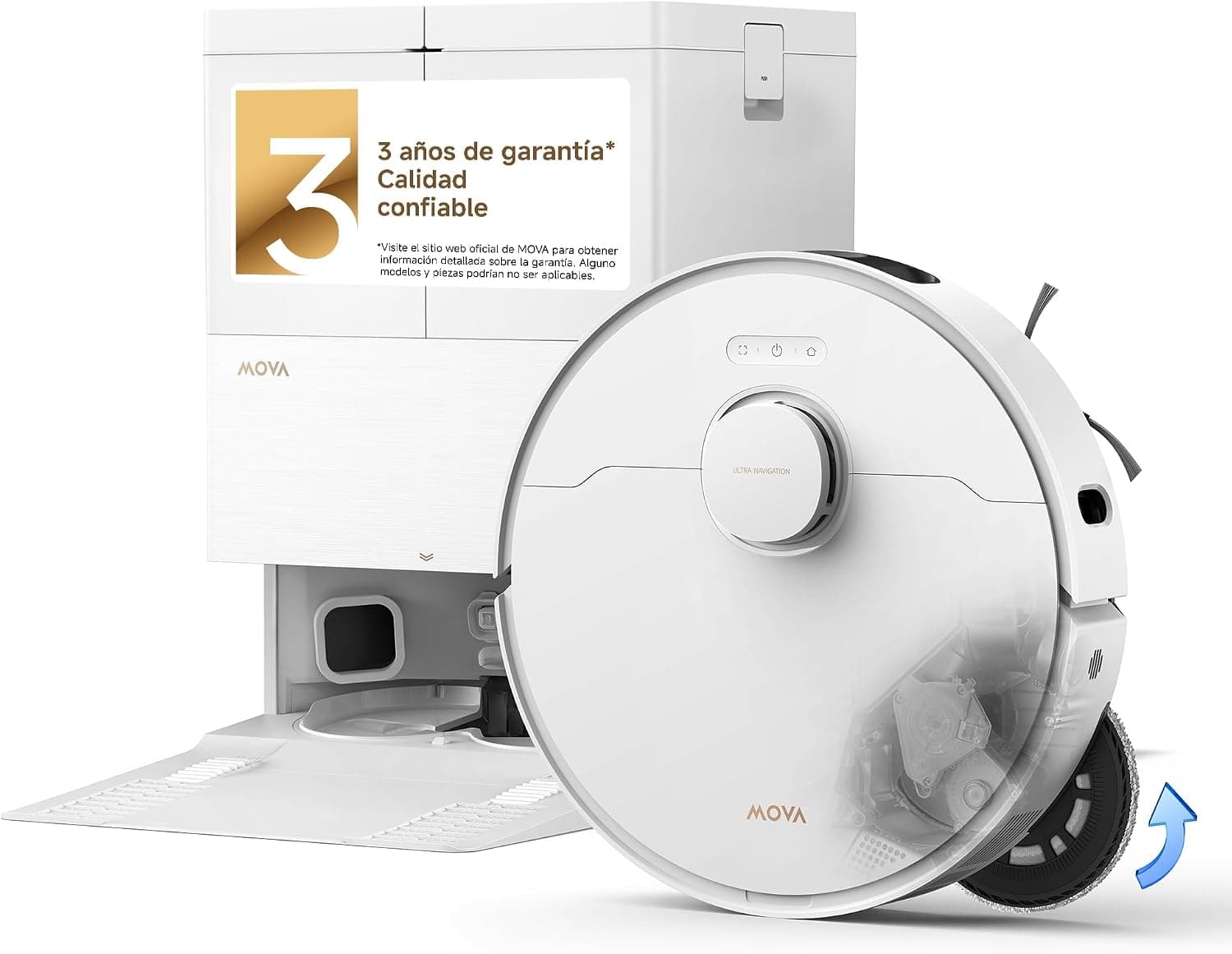 MOVA E50 Pro Ultra, Robot Aspirador, Blanco