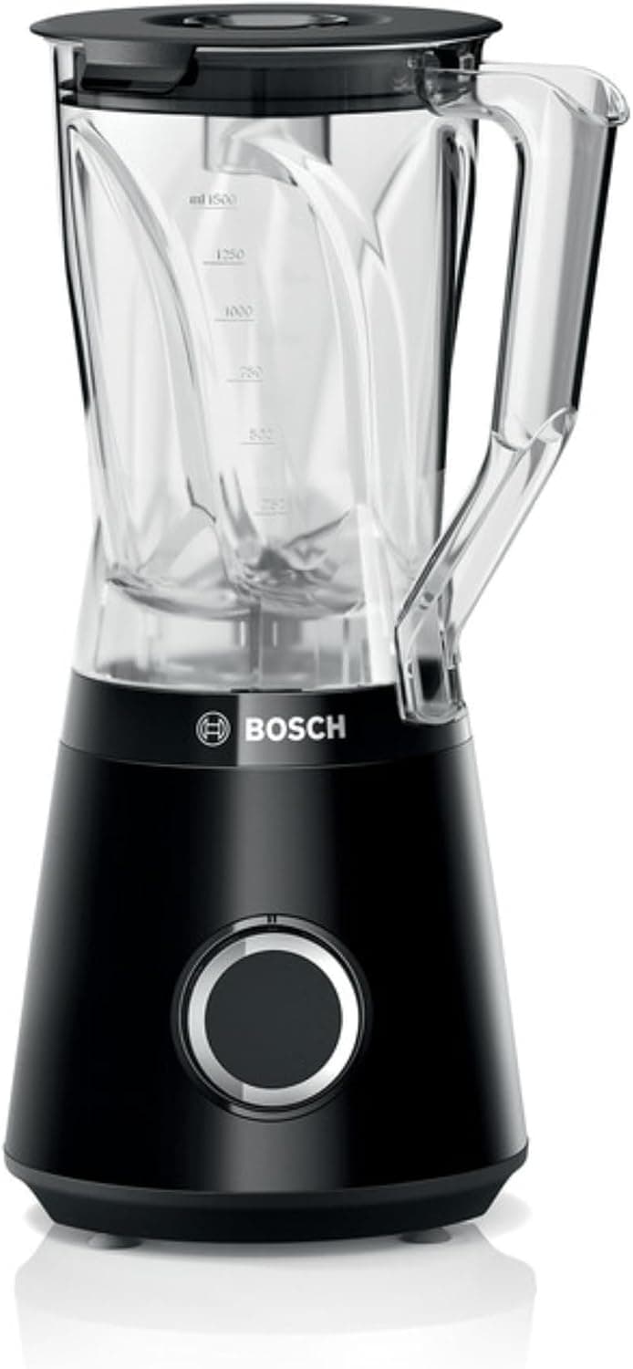 Bosch - Batidora de vaso, VitaPower, Serie 4, 1200W, Jarra Tritán, Botella ToGo, Negro, MMB6141B