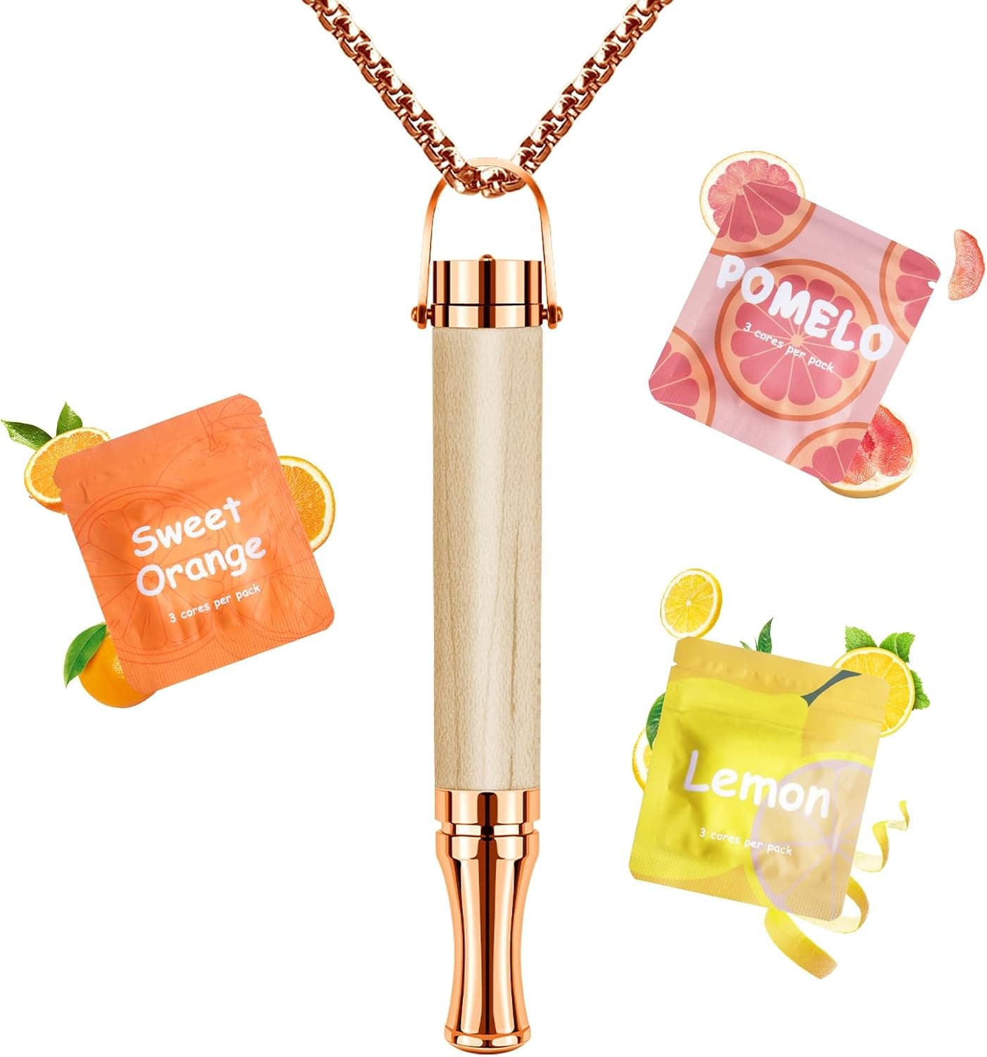 Collar de Respiración, Resistencia Ajustable, Transpirable Filtrado Reutilizable con Aromaterapia Almohadillas Núcleo de Algodón Sabor de Frutas, Perfecto para Relajación Diaria