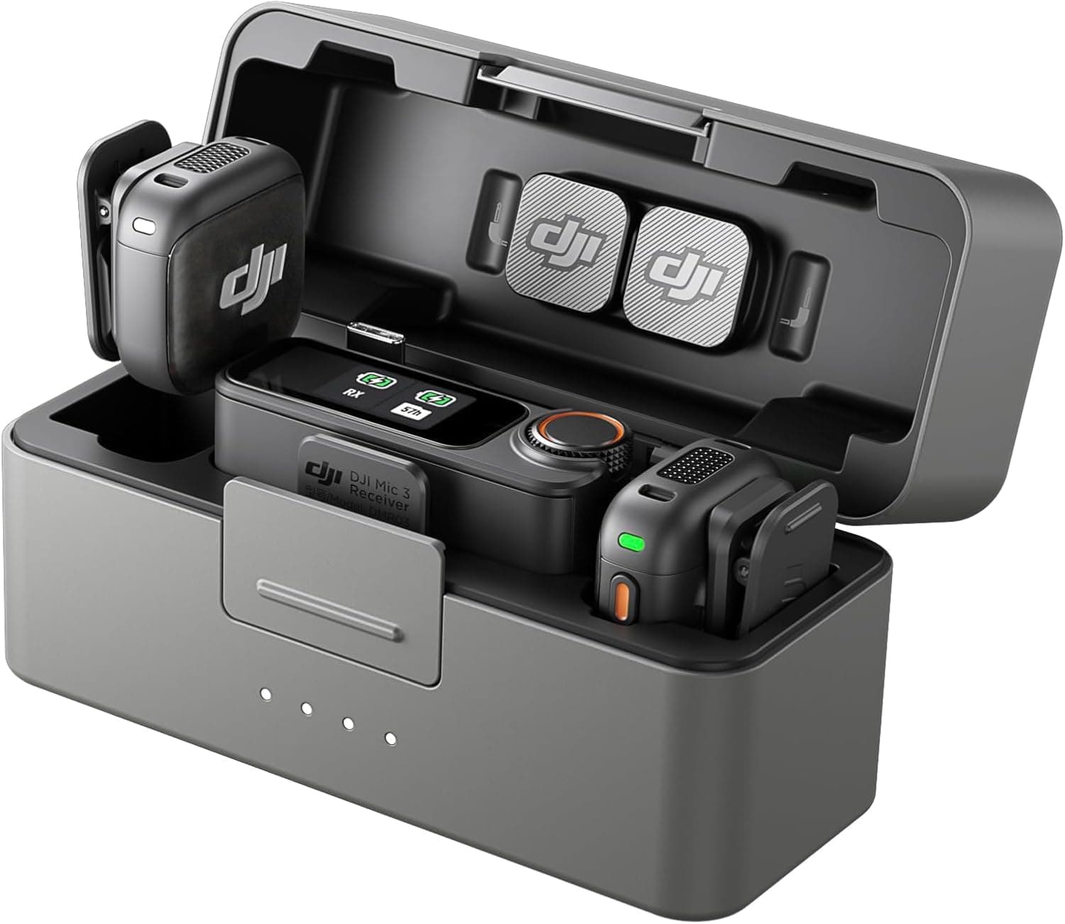 DJI Mic 3 (2 TX + 1 RX + Estuche de Carga), micrófono inalámbrico