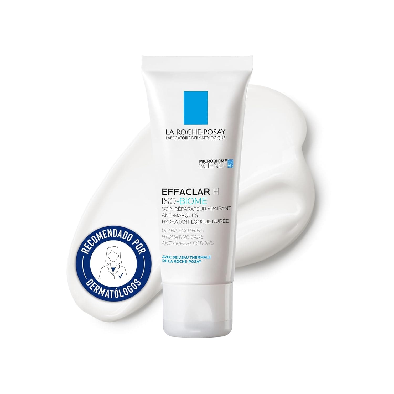 La Roche-Posay, Effaclar H Iso-Biome, Crema hidratante día, 40 ml