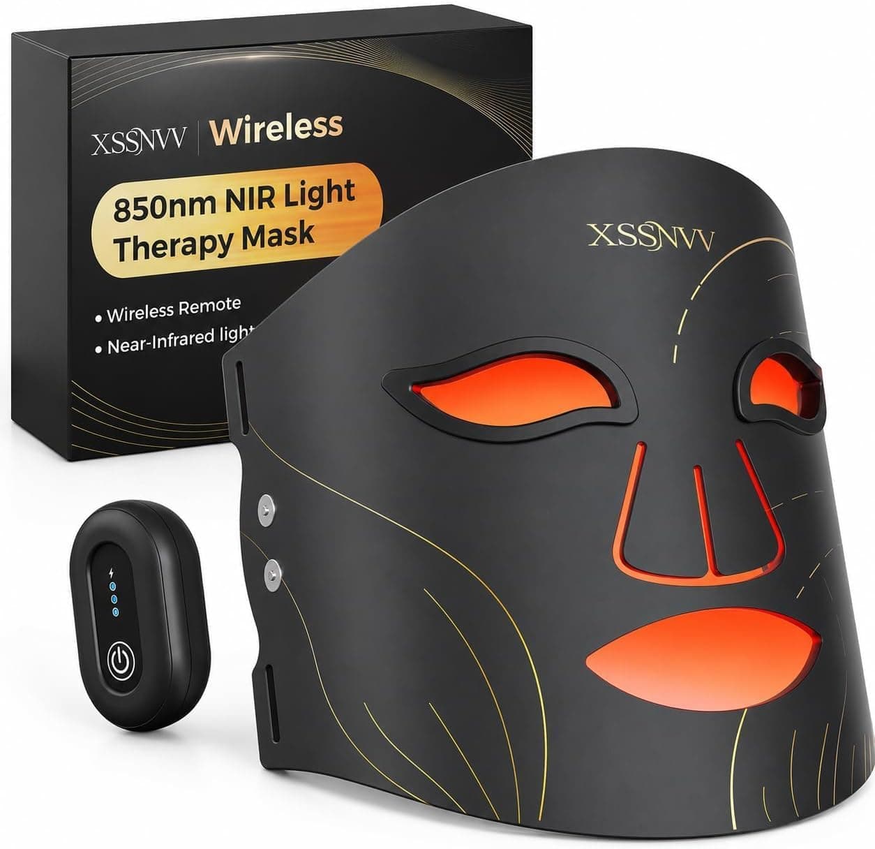 Máscara LED Facial con 4 Modos para Cuidado Facial en Casa, NVV10