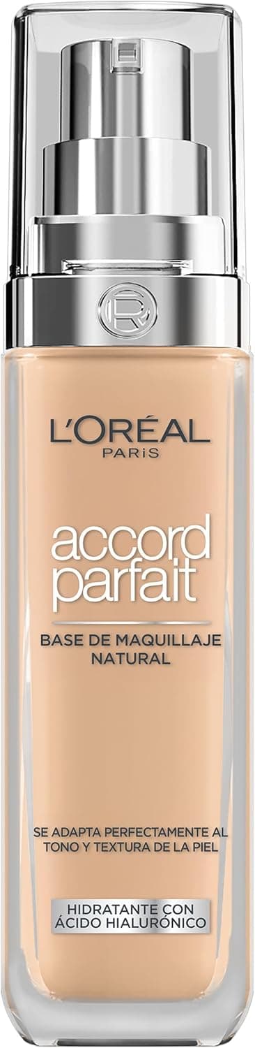 L'Oréal Paris Accord Parfait Base de Maquillaje Acabado Natural, 5N, 30ml