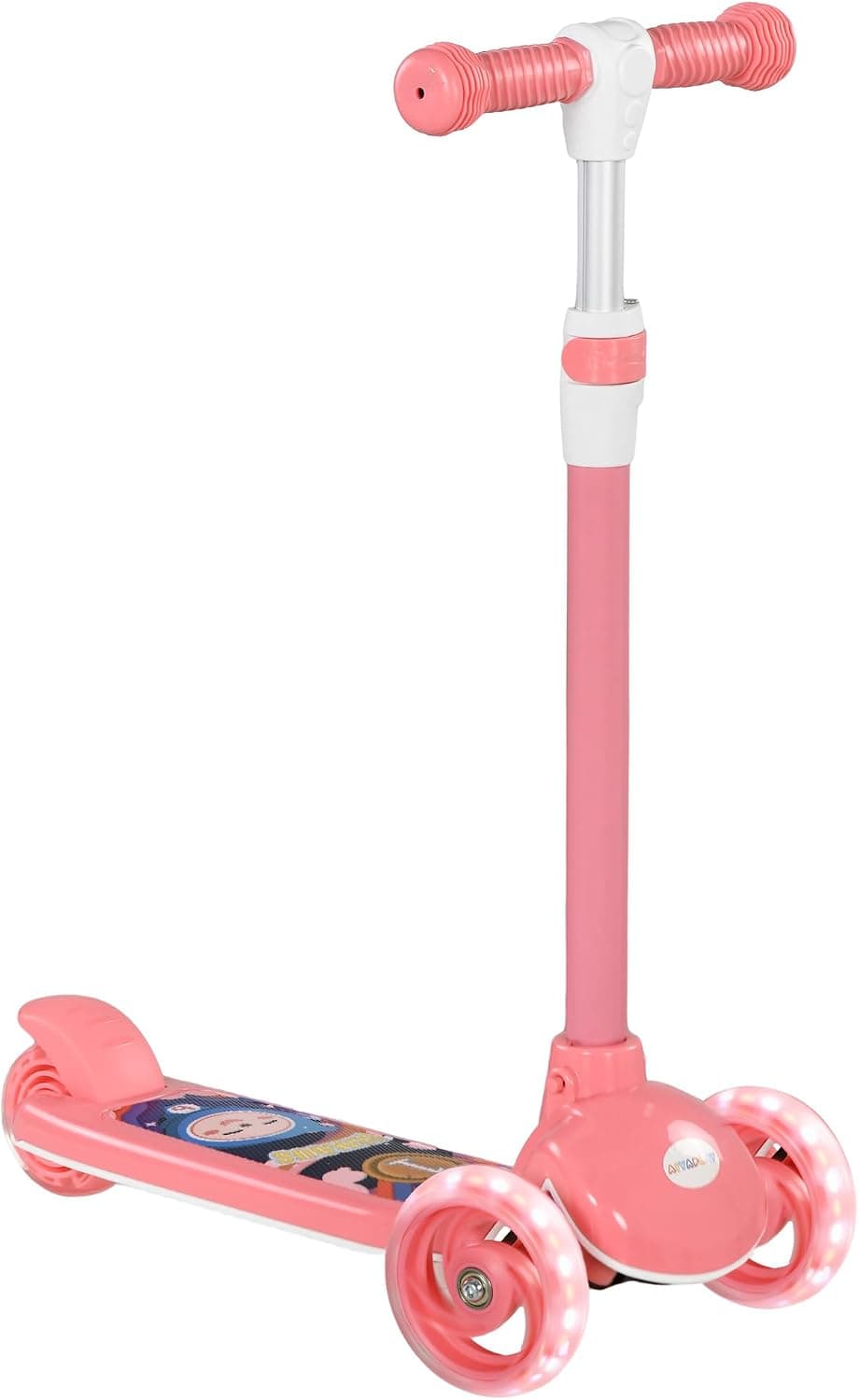 AIYAPLAY Patinete para Niños de 2-6 Años con 3 Ruedas 52x29x63-76 cm