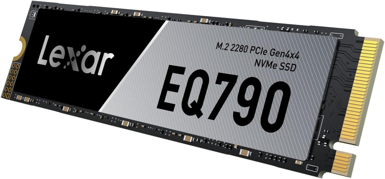 Lexar EQ790 SSD 2TB, M.2 2280 PCIe Gen4x4 NVMe 1.4 SSD Interno, hasta 7.000MB/s de Lectura, Almacenamiento de Alta Velocidad Compatible con PS5, Ordenadores de Sobremesa y Portátiles