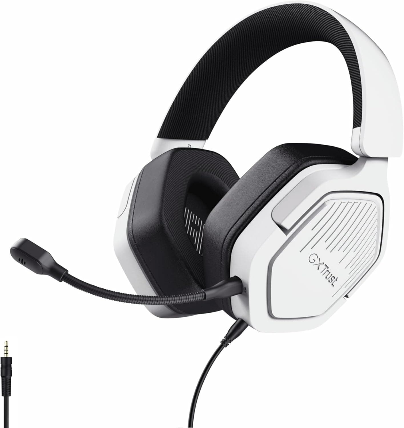 GXTrust Ravox Cascos Gaming PS5 PS4 PC Switch Xbox Mobile, 3.5mm, Blanco