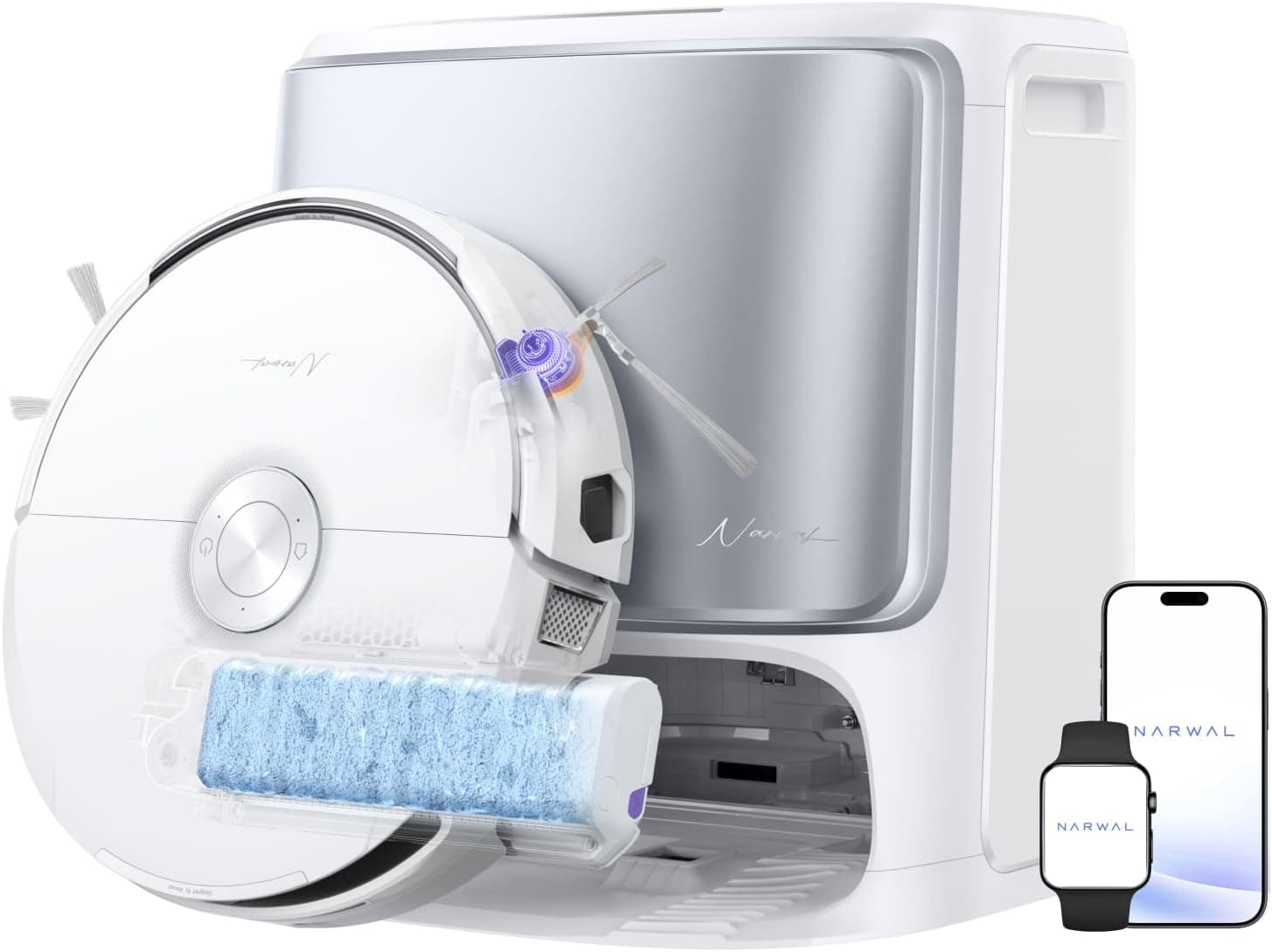 NARWAL Flow Robot Aspiradora y Fregasuelos, Autolimpieza Flow Wash