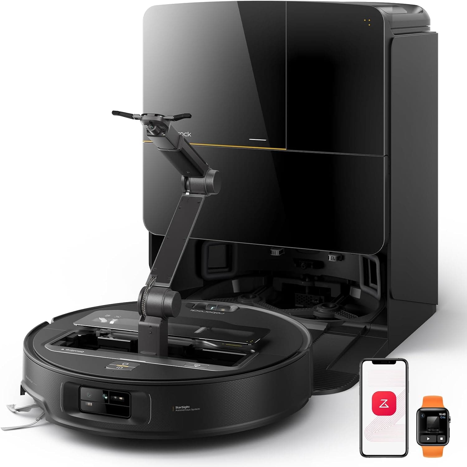 roborock Saros Z70 Robot Aspirador, Negro