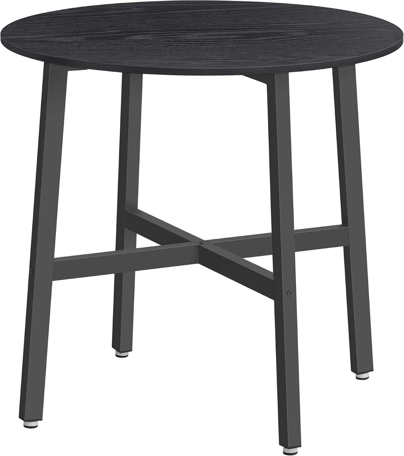 VASAGLE Mesa de Comedor, Mesa de Cocina Redonda, Estilo Moderno Básico