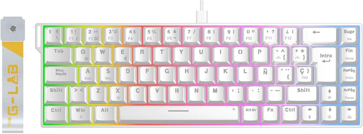 The G-Lab Keyz Titanium HE - Teclado Gaming Magnético Hall Effect QWERTY ES