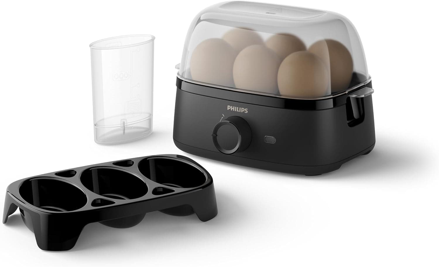 Philips 3000 Cuece Huevos Eléctrico, hasta 6 Unidades, 400 W