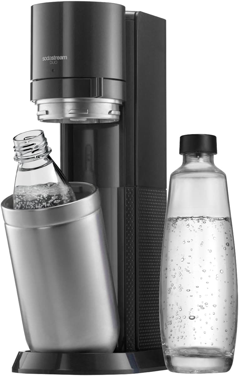 Sodastream Duo – Máquina para hacer agua con gas, bebidas, SIN cilindro CO₂
