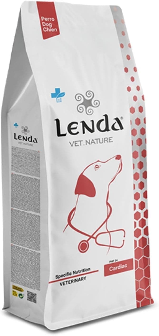 Lenda Vet Cardiac 2kg – Pienso Veterinario para Perros Adultos y Jovenes de Todas Las Razas – Formula Nutricional con Sodio Moderado, Probioticos y Omega 3 EPA DHA