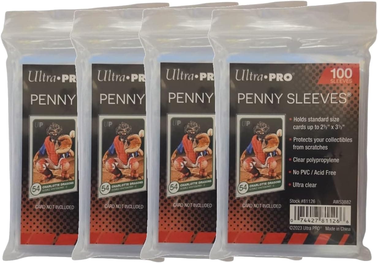 Ultra Pro Penny Fundas para tarjetas, estándar, blandas, para cartas coleccionables, como Pokemon Magic, tamaño estándar, transparentes, 400 unidades