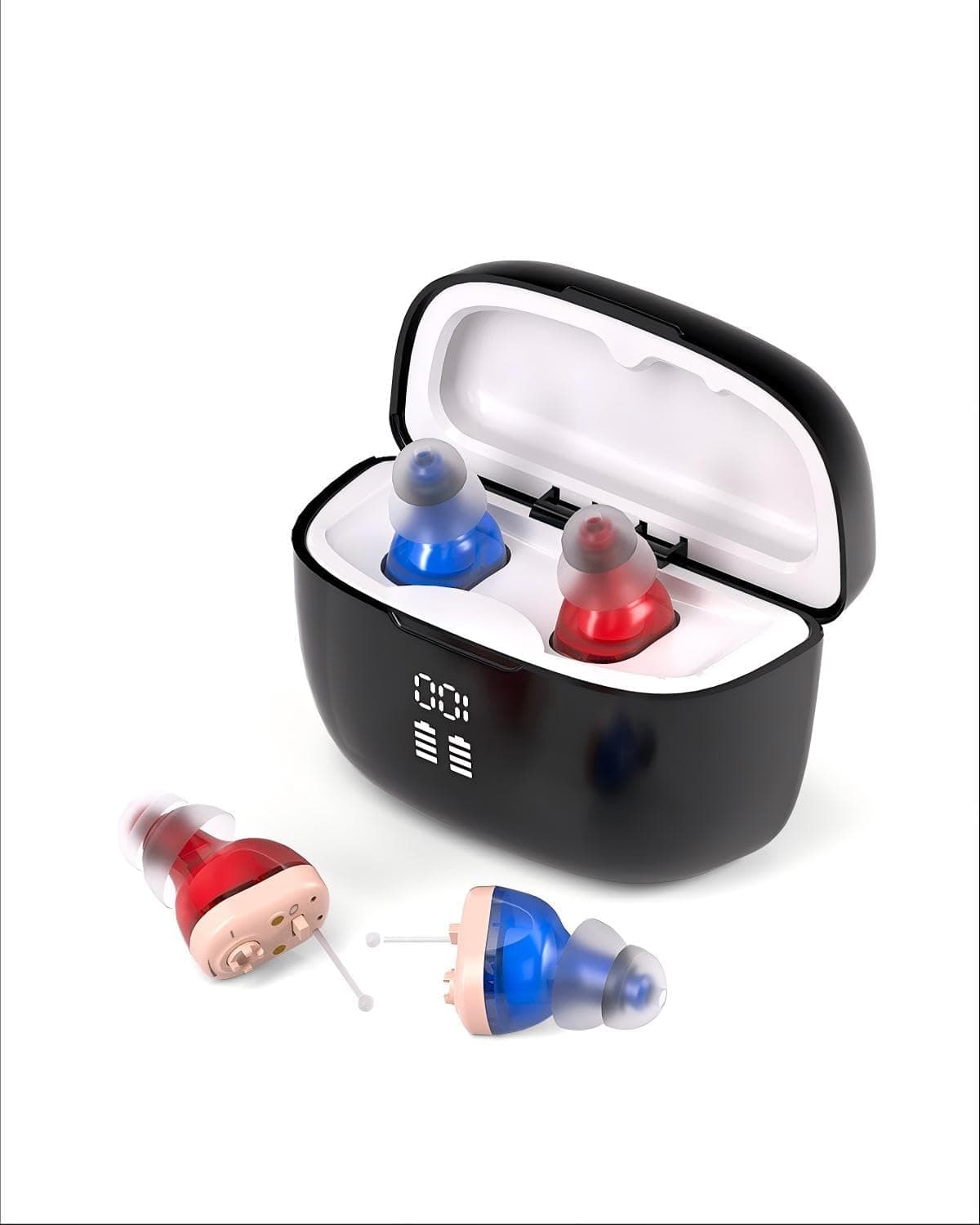Dispositivos de audio intraauriculares recargables,Activación automática