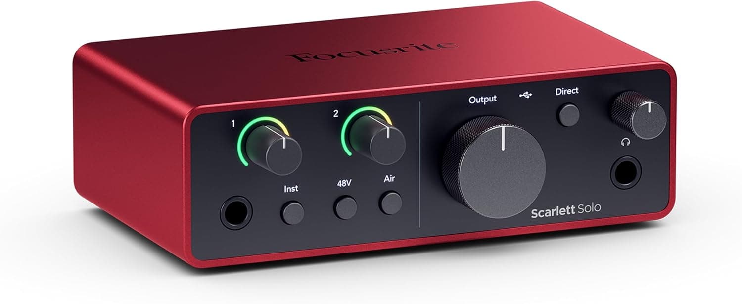 Focusrite Scarlett Solo interfaz de audio USB-C 4.ª gen