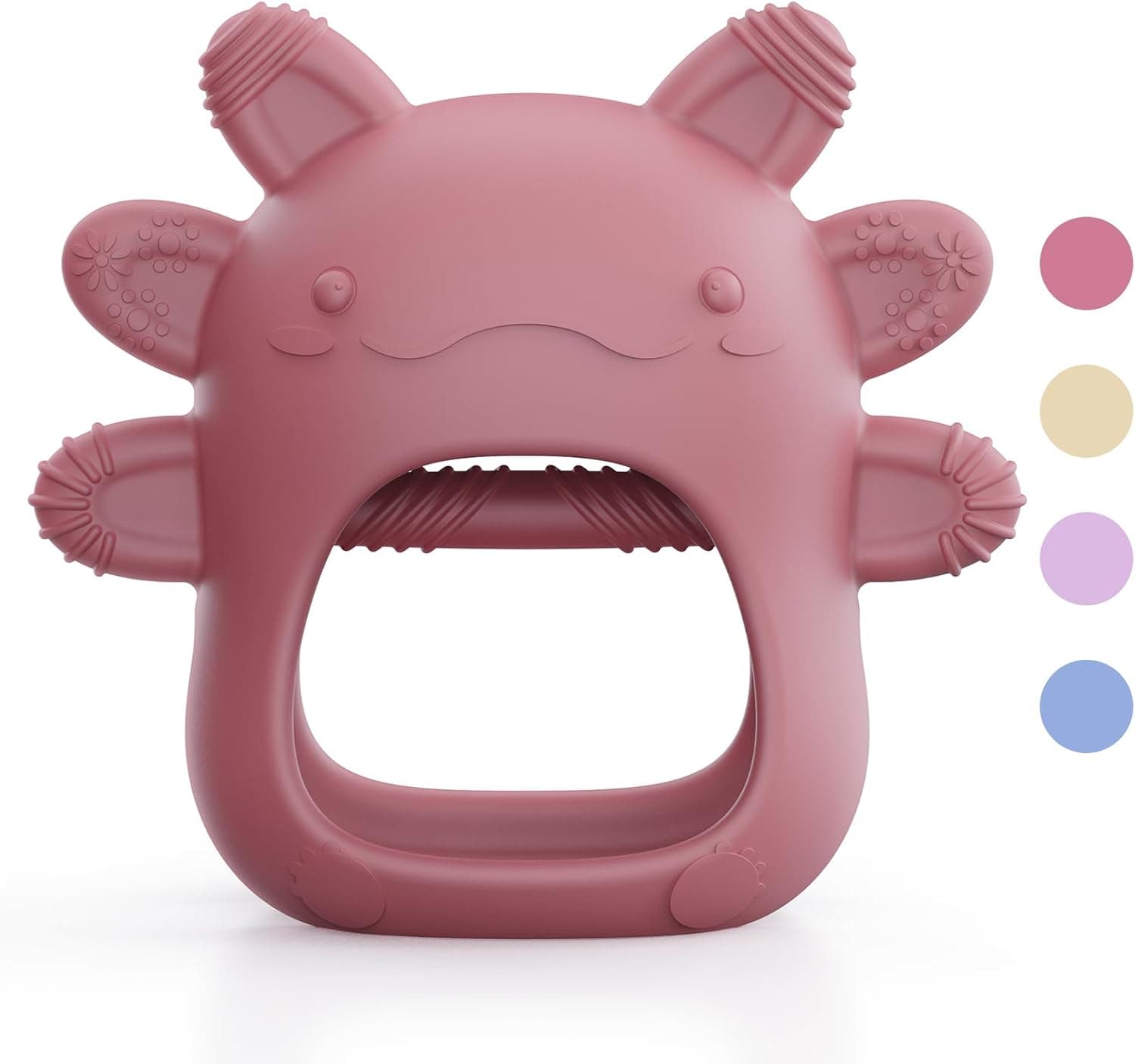 akolik Mordedor Bebe, Guantes Molares de Silicona para bebés, Juguete Agarrar, Accesorio de Enfermería la Dentición sin BPA para Bebés de más de 0 3 6 9 12 Meses