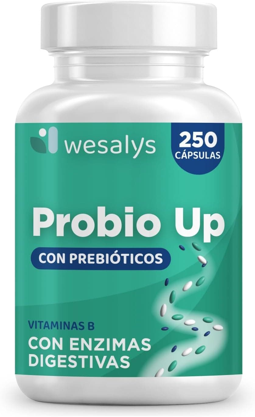Probióticos y Prebióticos Intestinales, 250 Cápsulas (4 meses), 20 Cepas Bacterianas + Inulina, 20 Mil Millones UFC, Lactobacillus, Bifidobacterium, Máxima Concentración