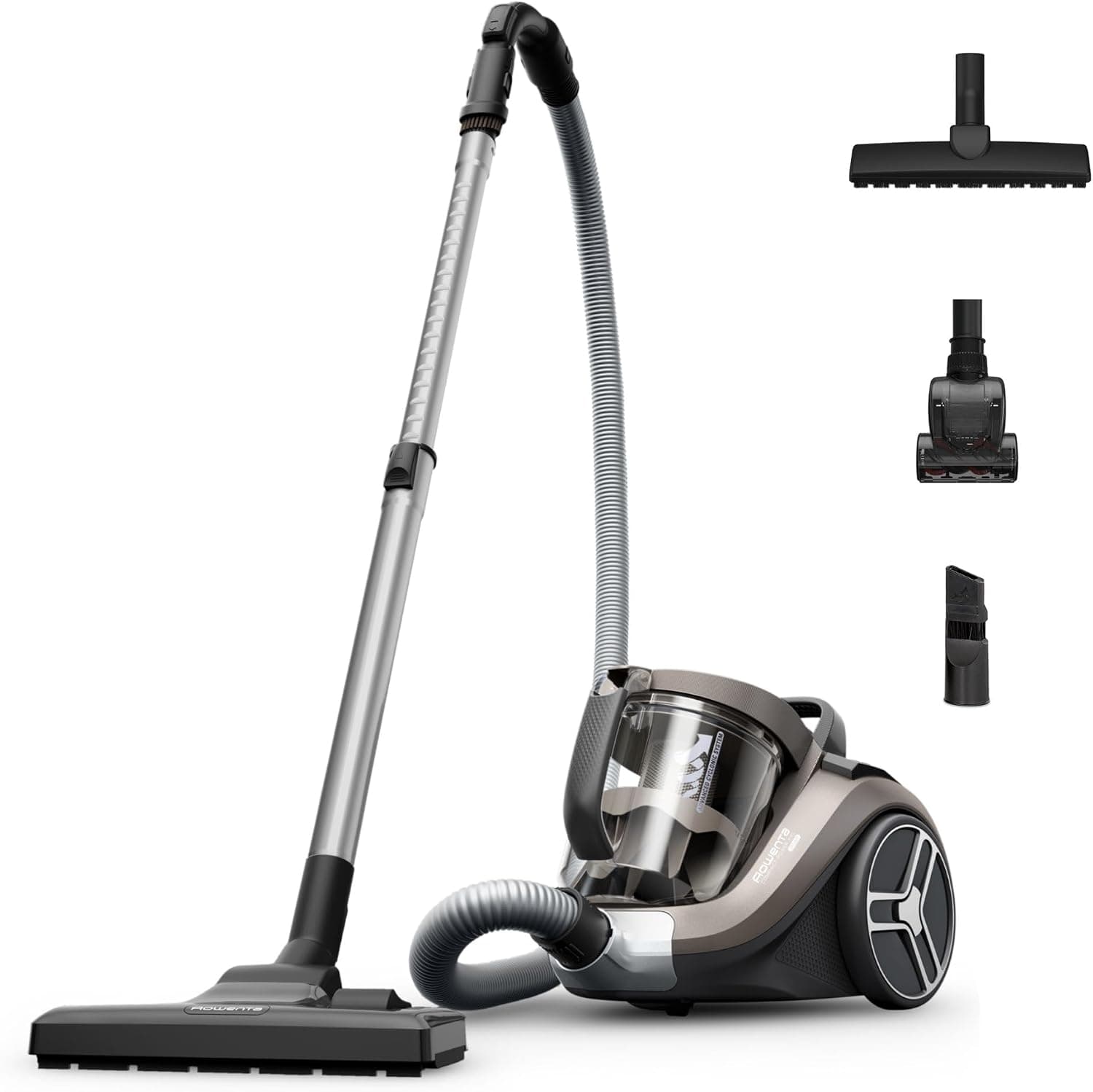 Rowenta Compact Power XXL, Aspiradora Sin Bolsa, 3 Acc, Marrón