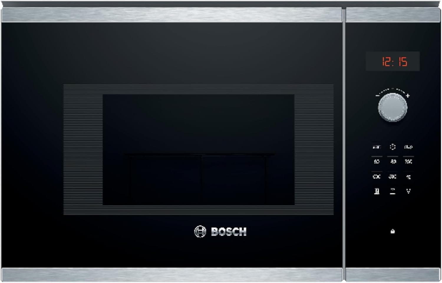 Bosch, Microondas Integrable, Serie 4, Grill, 800 W, negro/Inox, BEL523MS0