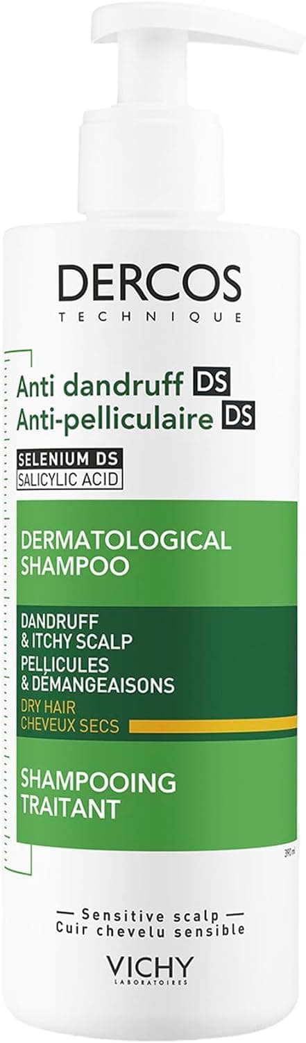 Vichy, Dercos Technique, Champú anticaspa purificante, Cabello seco, 390 ml