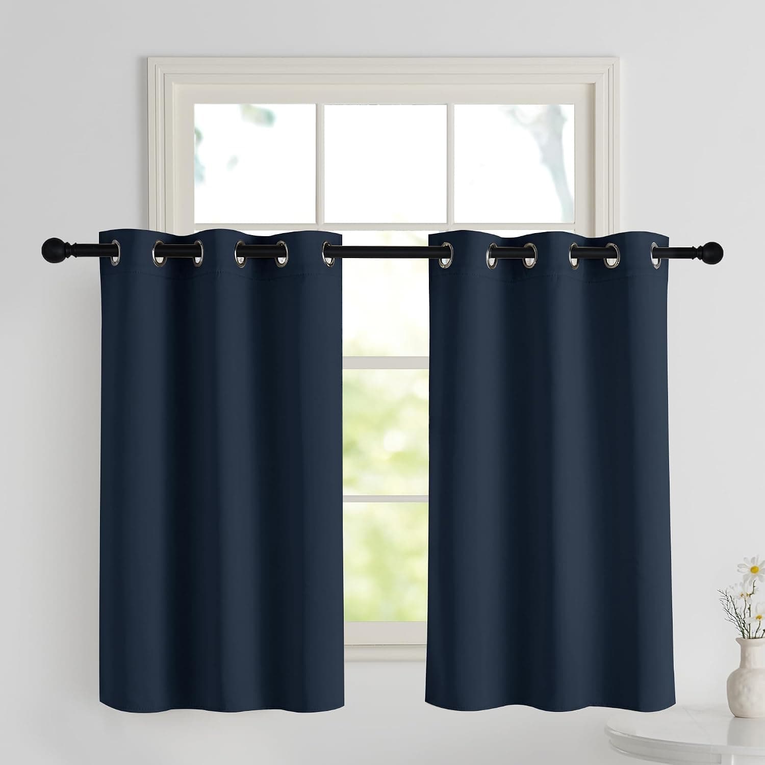 PONY DANCE Cortinas Opacas para Cocina,Aislantes Termicas Frio y Calor