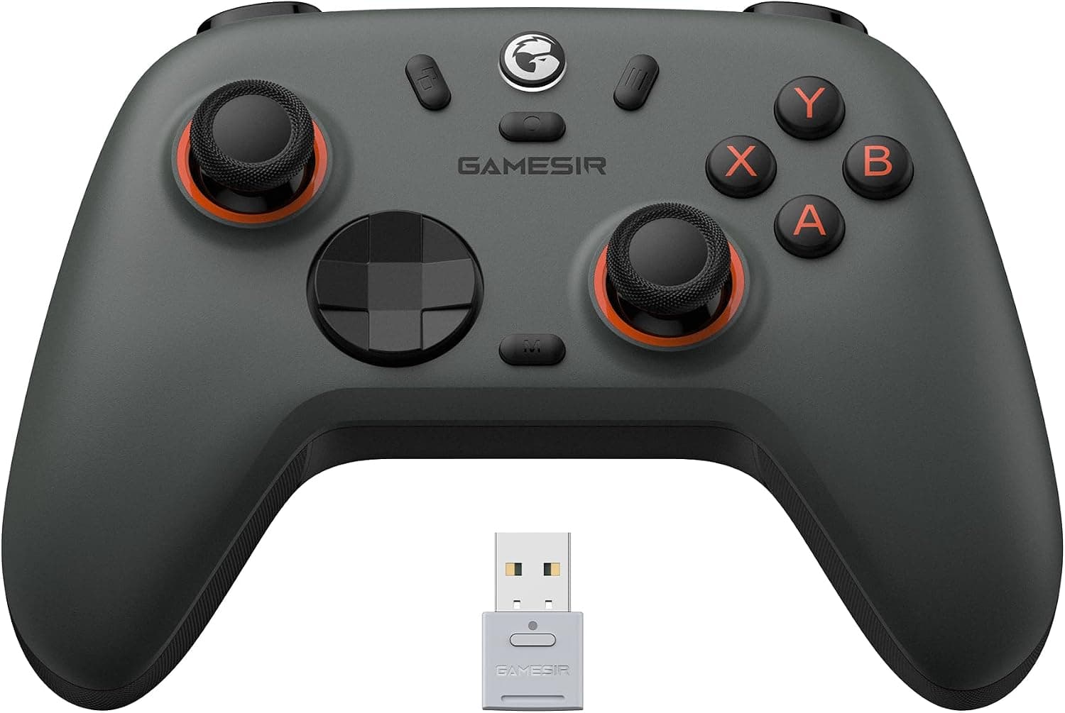 GameSir Nova Lite 2 Mando PC Inalámbrico para Switch, Botones Traseros,Gris