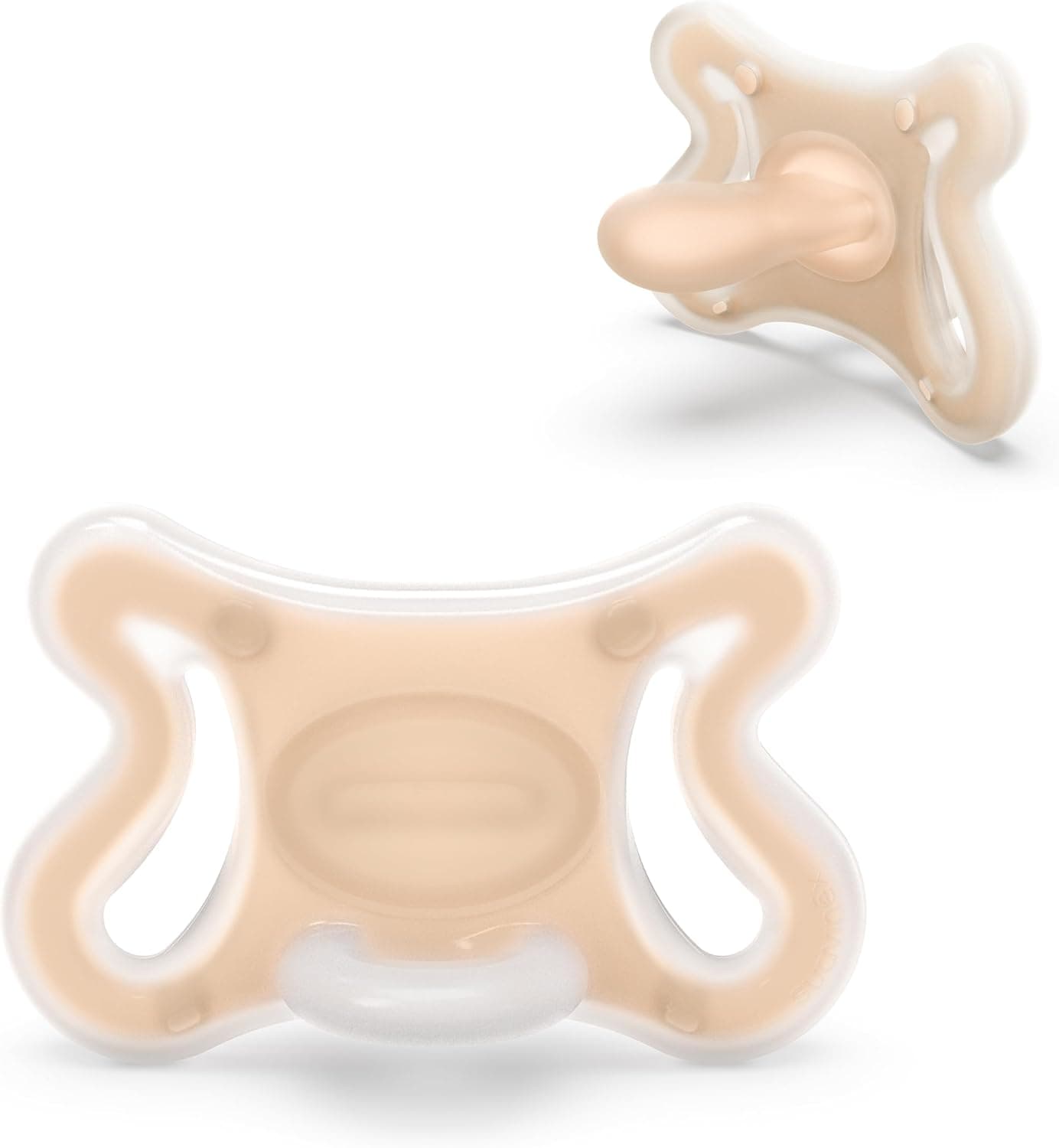 Suavinex, Chupete Zero Zero, Bebés 6/18 Meses, Silicona SkinFriendly, Fair