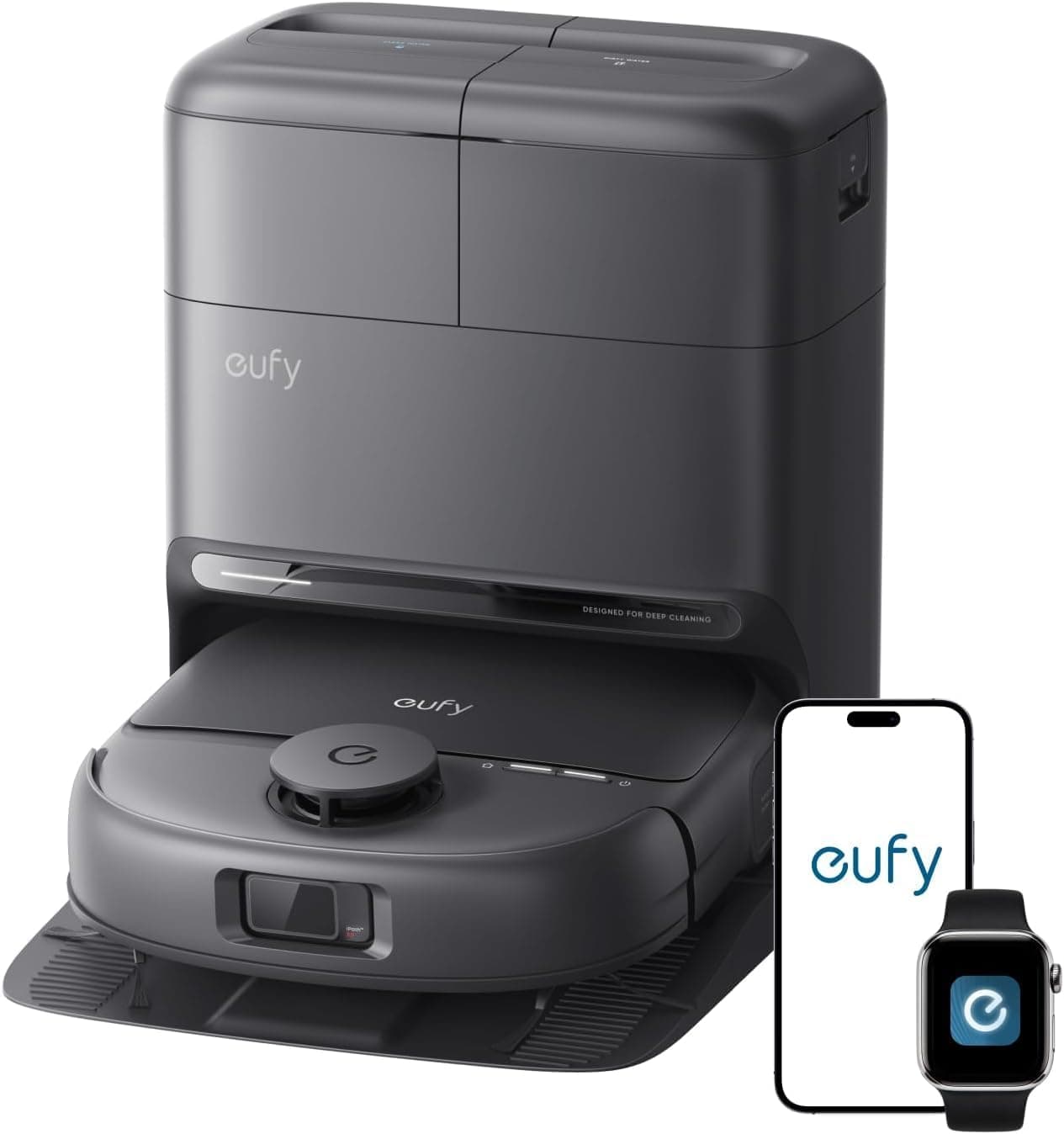 eufy C28 Omni Robot Aspirador y fregasuelos, HydroJet 15.000 Pa