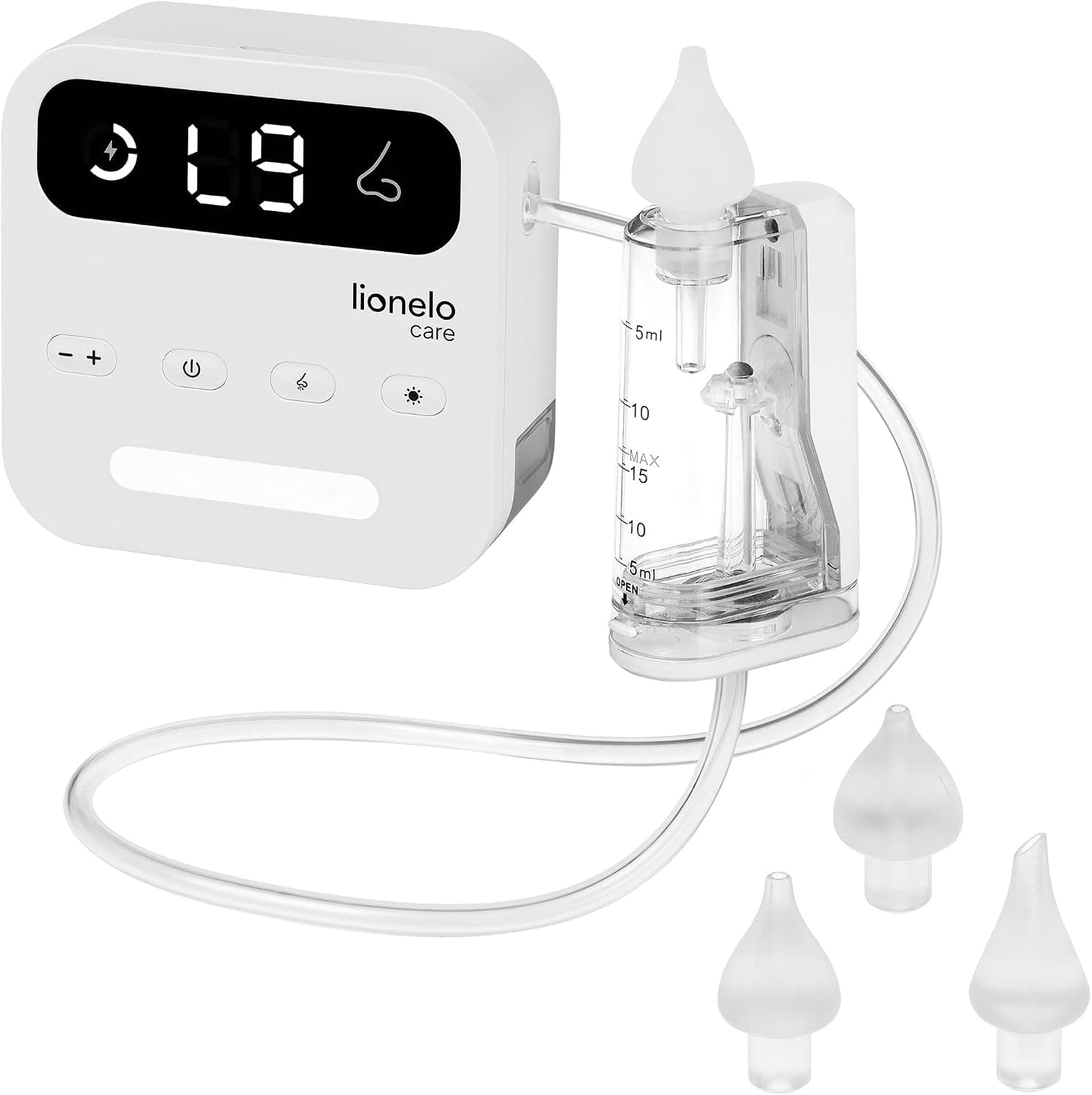 Lionelo BabyAir Flow Aspirador Nasal Eléctrico para bebés y niños