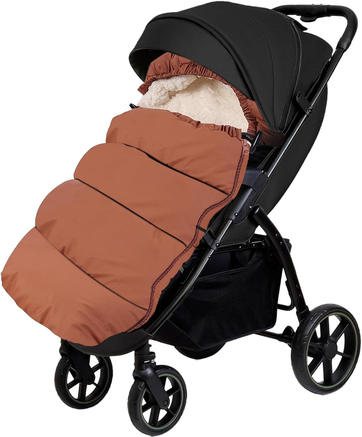 Saco Carro Bebe Invierno, Universal, Marrón