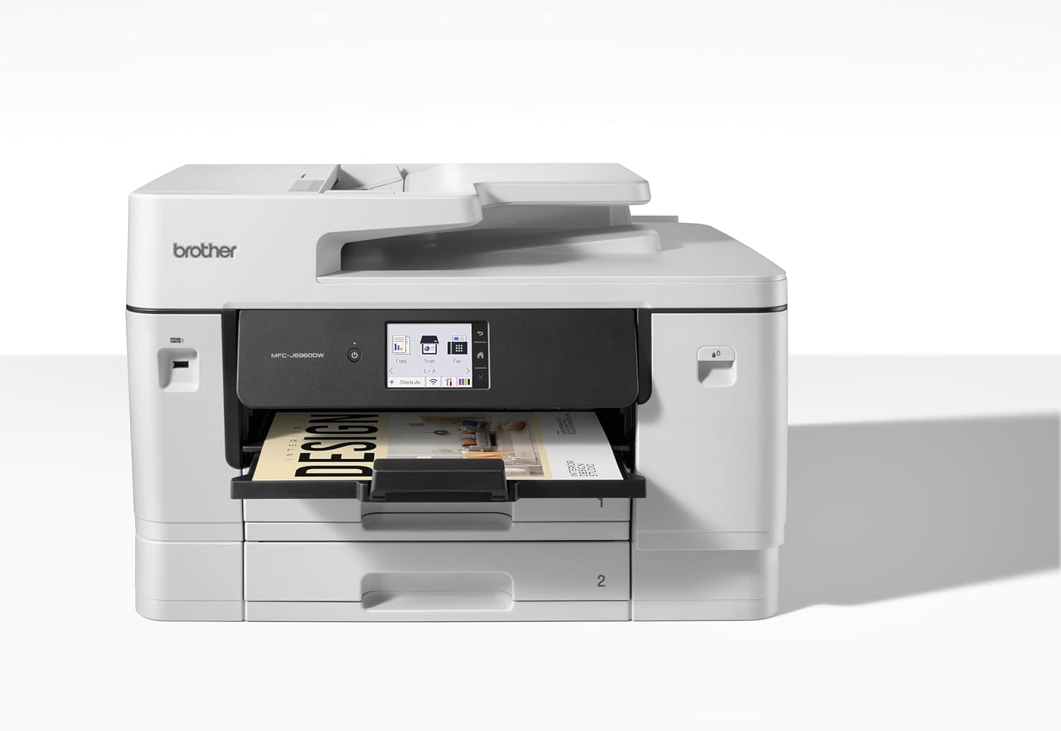 Brother MFCJ6960DW Impresora Profesional de Tinta A3/A4 con Capacidad de Papel de hasta 600 Hojas, Dúplex Automático hasta A3 en Todas Las Funciones y Bajos Costes de Impresión