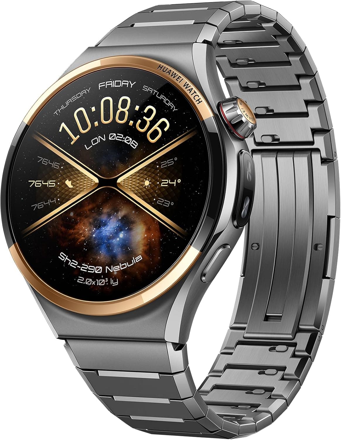 HUAWEI Watch 6 Pro 46 mm Smartwatch, eSIM, NFC, GPS, iOS, Space Edition