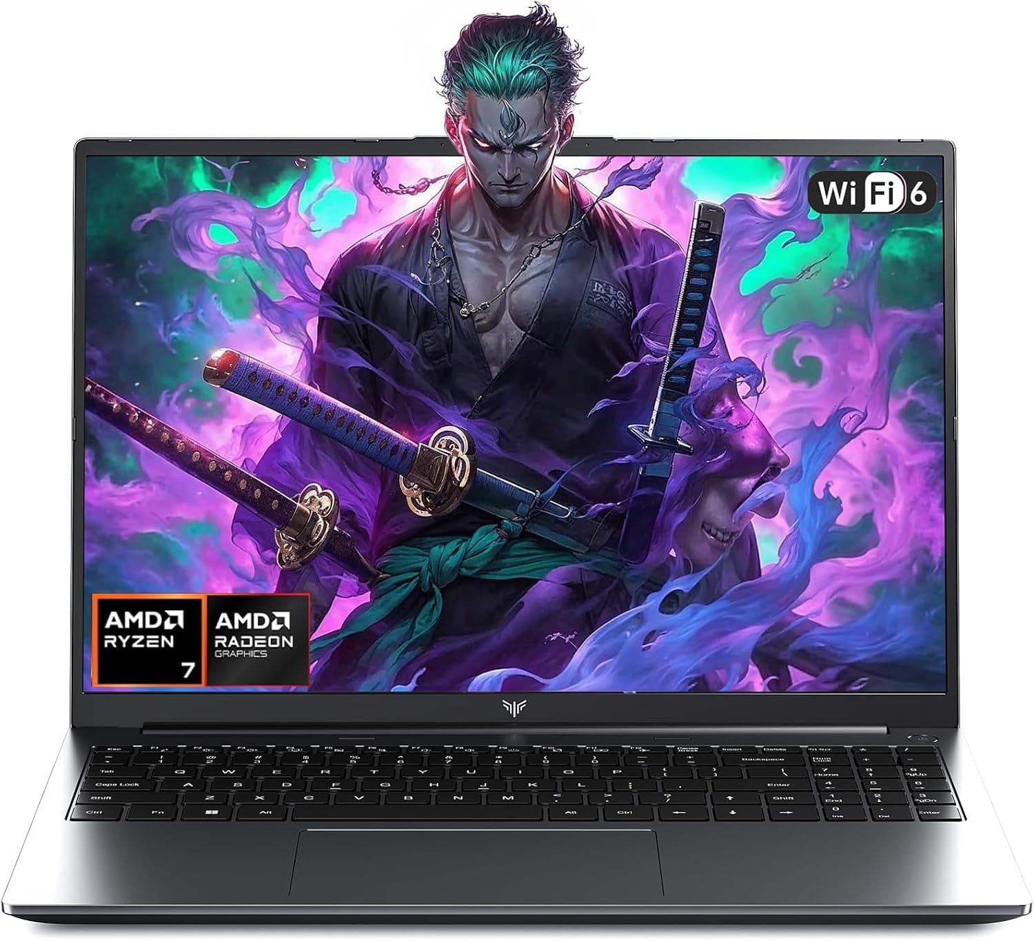 Ordenador Portátil Gaming,Ryzen 7 H255,hasta 4,9 GHz,Pantalla FHD de 16 Pulgadas,24 GB de RAM DDR5 a 4800 MHz,SSD de 512 GB,Teclado Retroiluminado,WiFi-6