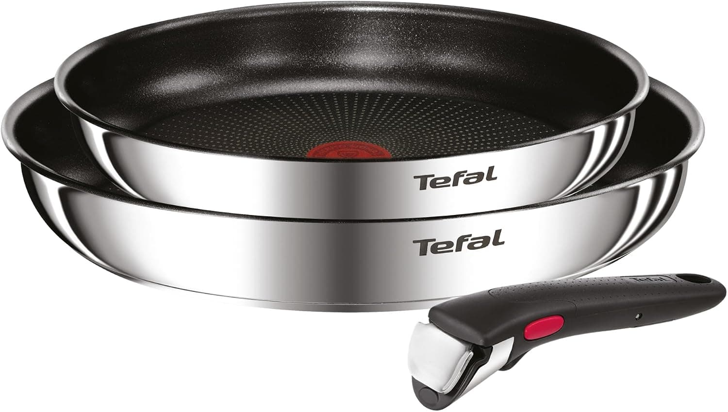 Tefal Ingenio Emotion - Juego de 2 Sartenes, Acero inoxidable