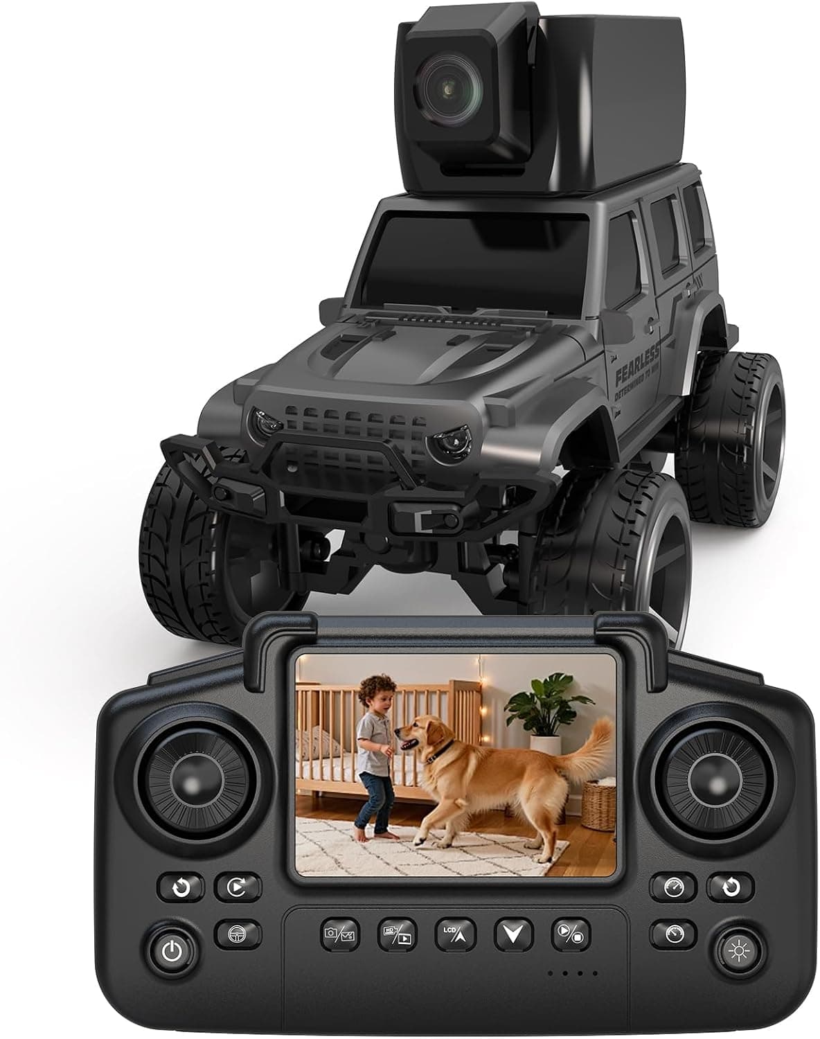 1:64 LCD pantalla RC juguetes de coche con cámara magnética de para niños