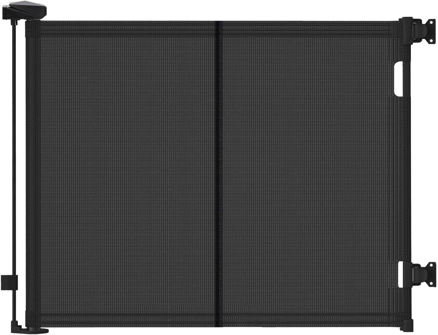 Barrera de Seguridad Retráctil para Niños y Perros, Puerta Seguridad Bebé Extensibles, Retráctil Vallas para Escaleras y Pasillos, Interiores y Exteriores