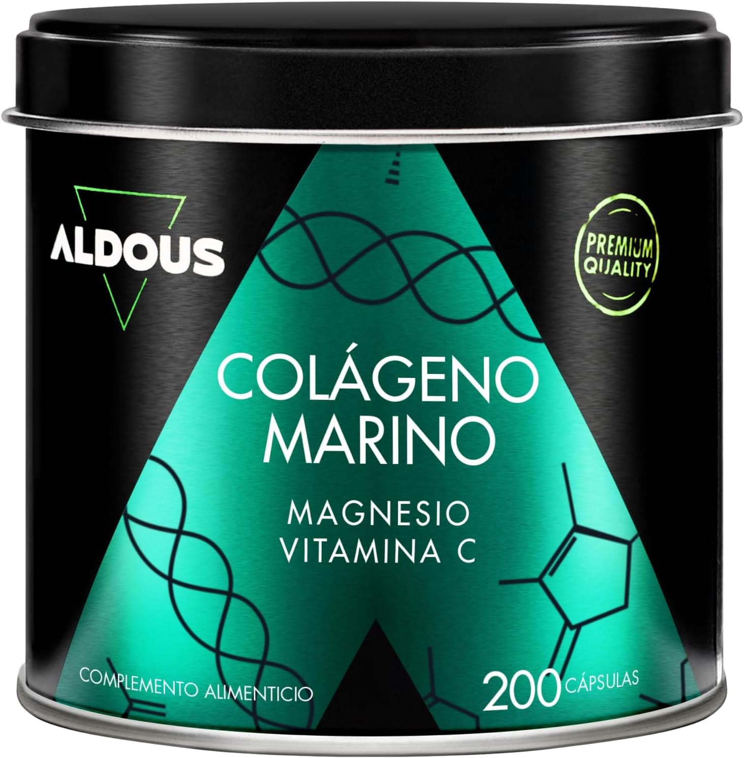 Colageno con Magnesio y Vitamina C - 200 Cápsulas - Colageno Hidrolizado
