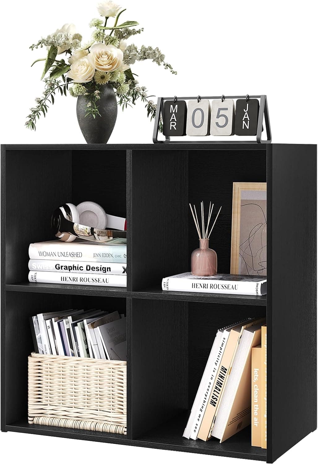 WOLTU Estantería para Libros, para Exposición y Decoración