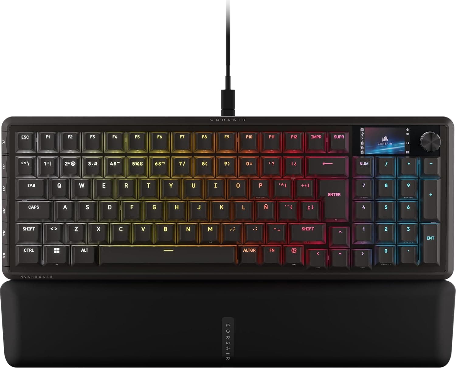 Corsair Vanguard 96 Teclado Mecánico con Cable para Juegos– Negro