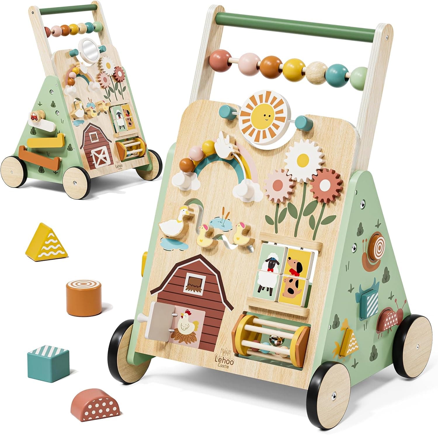 Andador Bebes Montessori, Caminador Bebe de Madera, Juguetes Bebe 1 Año