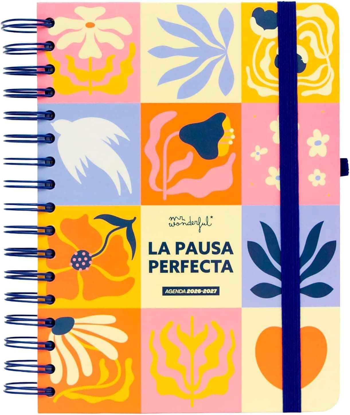Mr. Wonderful - Agenda escolar 2026-2027 Diaria Pequeña con Pegatinas – Planificador Diario Compacto Septiembre 2026 a Agosto 2027 con Extras y Organización – La pausa perfecta