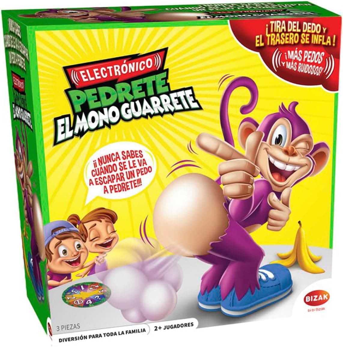Bizak Juego Pedrete el Mono Guarrete, Multicolor, Única