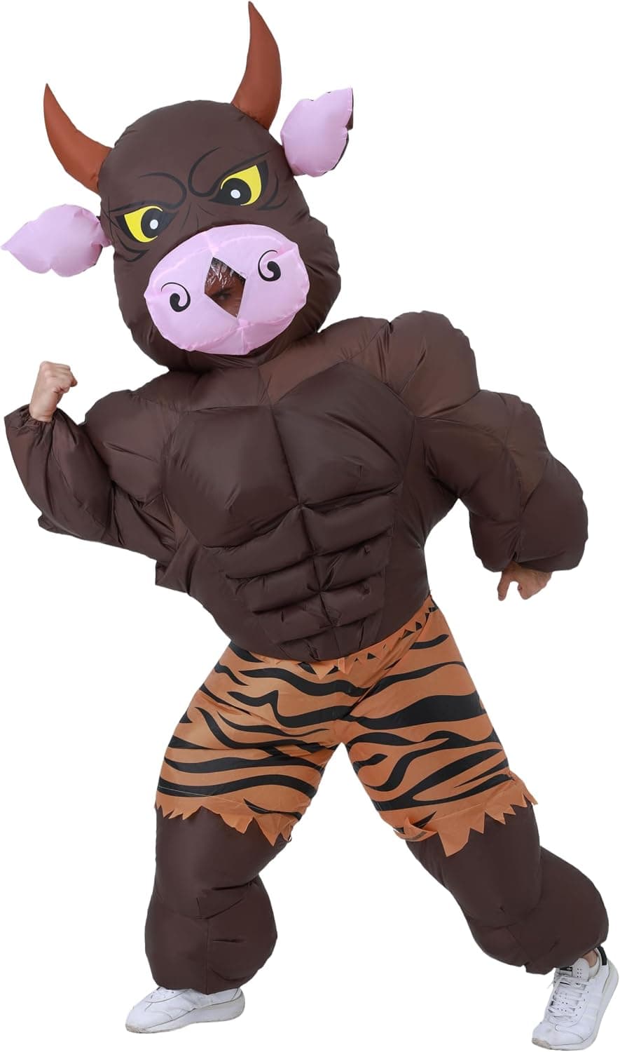 FXICH Disfraz de Vaca Hinchable para Adulto, Toro para Halloween, Juegos de Rol, Fiestas, Carnaval - para 150-190cm