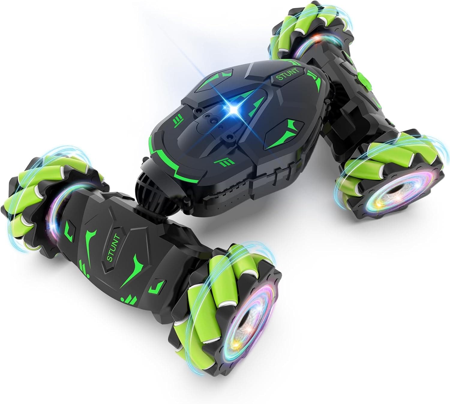 Pristar Coche teledirigido 1:14 Coche acrobático Drift Juguete 4WD 2.4 GHz 360 rotación Coche teledirigido con Mando Manual Regalo para niños 5 6 8 9 10 años